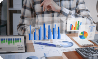 ERP and payroll data analysis on tablet